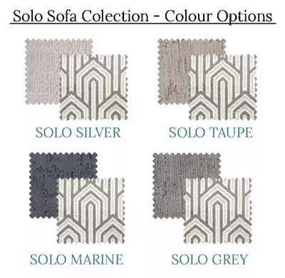 Solo Sofa Collection - Colour Options